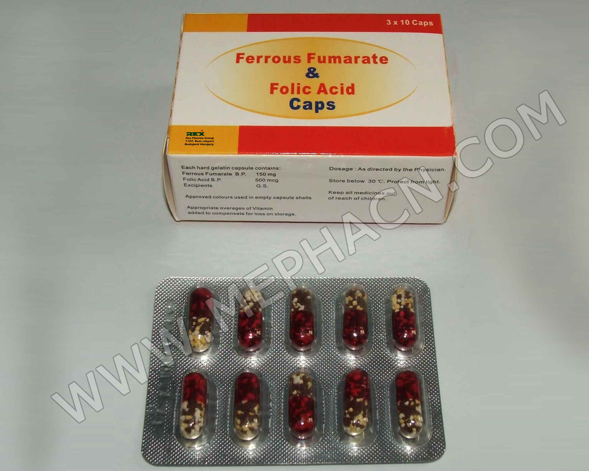 Ferrous Fumarate Folic Acid Capsule Hebei Mepha Co Ltd